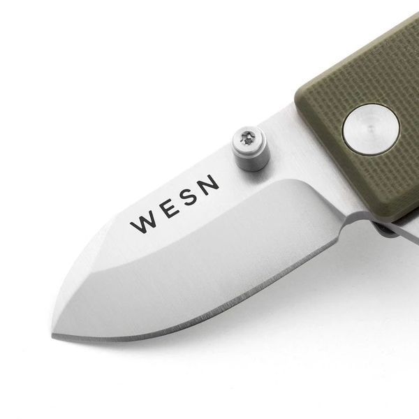 НОЖ WESN MICROBLADE (Титан + Зеленый G10) w-mb фото